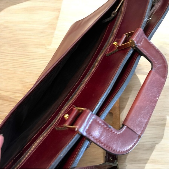 Winn International Vintage NEW Leather Briefcase Attache Case Cordovan Burgundy - Picture 5 of 9